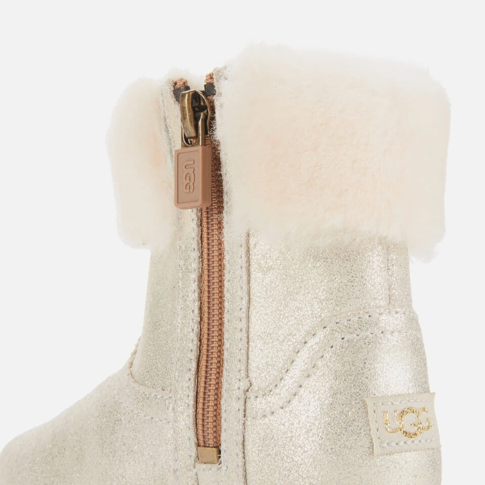 UGG Toddlers' Jorie II Metallic Suede Boots - Gold 4 UGG Toddlers' Jorie II Metallic Suede Boots - Gold - Image 4