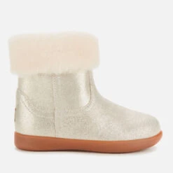 UGG Toddlers' Jorie II Metallic Suede Boots - Gold