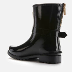 Barbour International Women's Mugello Biker Wellies - Black -Vans Shoes Shop 12643095 1105053230865962