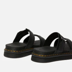 Dr. Martens Men's Chilton Hydro Leather Sandals - Black -Vans Shoes Shop 12645896 1954789640845833