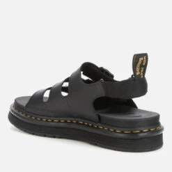 Dr. Martens Men's Solomon Hydro Leather Sandals - Black -Vans Shoes Shop 12645902 7984804943701896