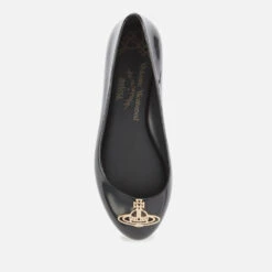 Vivienne Westwood For Melissa Women's Space Love 22 Ballet Flats - Black Cut Out Gold Orb -Vans Shoes Shop 12650061 1734794795728955