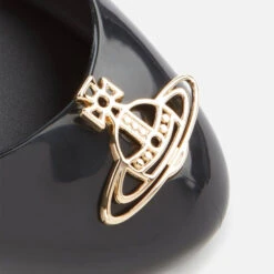 Vivienne Westwood For Melissa Women's Space Love 22 Ballet Flats - Black Cut Out Gold Orb -Vans Shoes Shop 12650061 1874794795778062