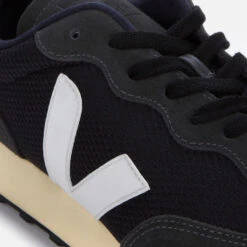 Veja Men's Rio Branco Mesh Running Style Trainers - Black/White/Oxford Grey -Vans Shoes Shop 12652549 1204814815529133