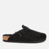 Birkenstock Men's Boston Shearling Lined Mules - Black