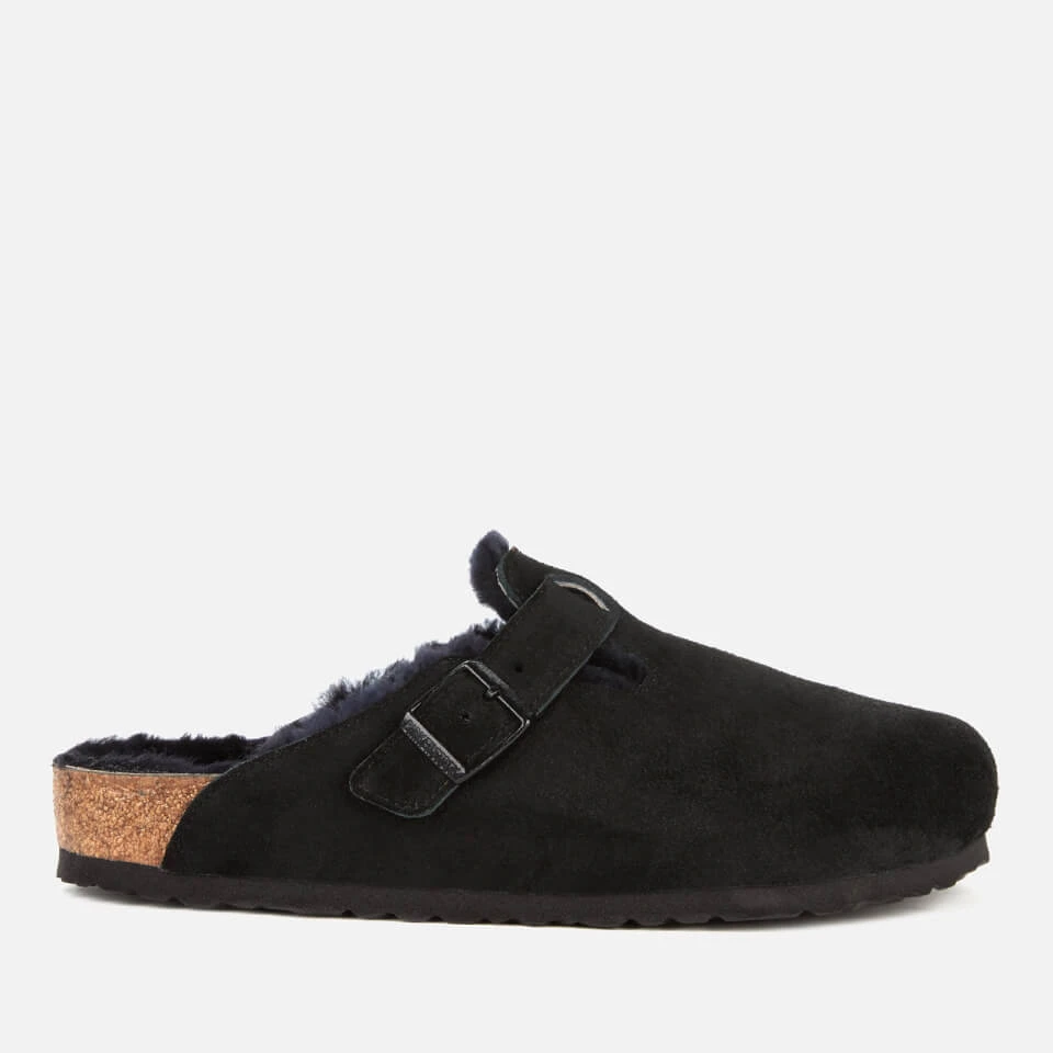 Birkenstock Men's Boston Shearling Lined Mules - Black 1 Birkenstock Men's Boston Shearling Lined Mules - Black