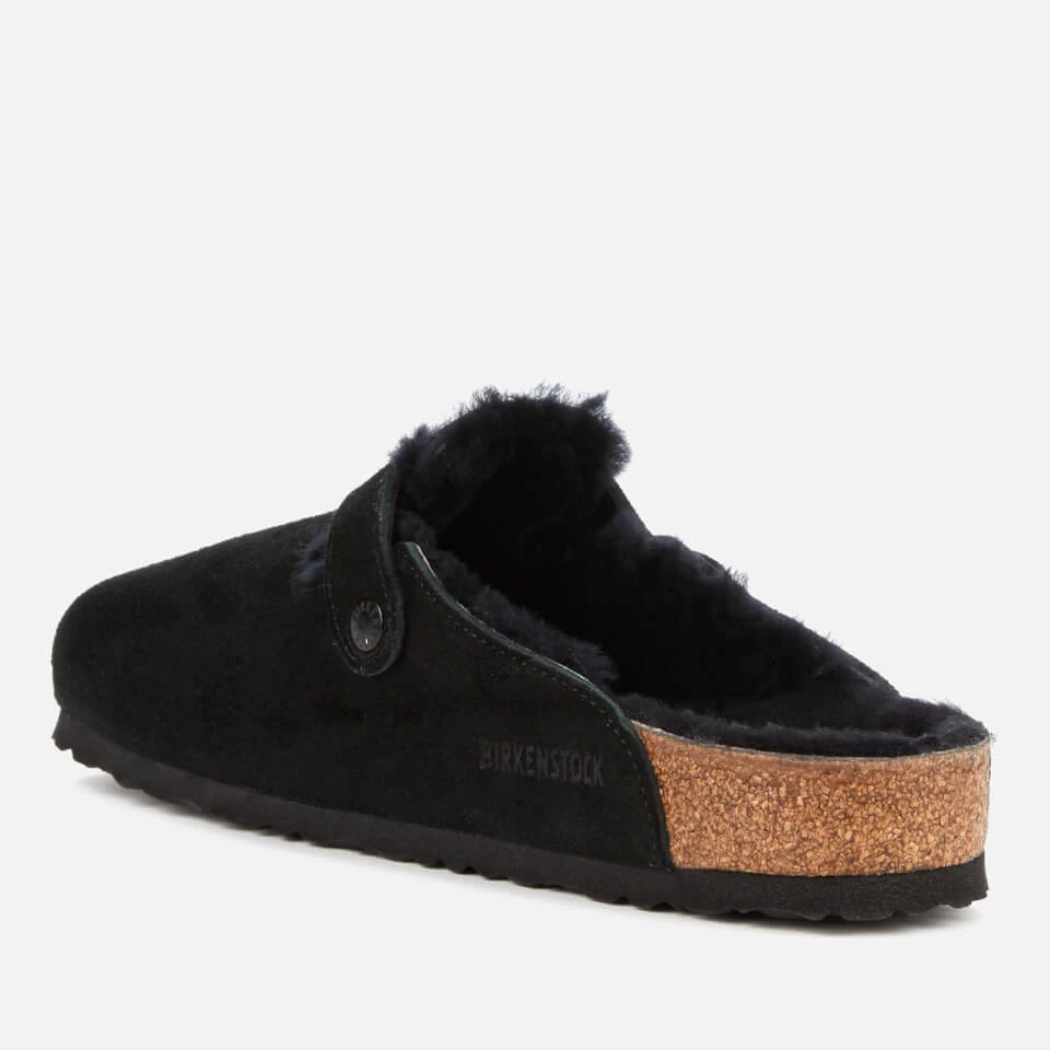Birkenstock Men's Boston Shearling Lined Mules - Black 2 Birkenstock Men's Boston Shearling Lined Mules - Black - Image 2