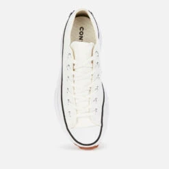 Converse Run Star Hike Ox Trainers - White/Black/Gum -Vans Shoes Shop 12711552 6744846689140340