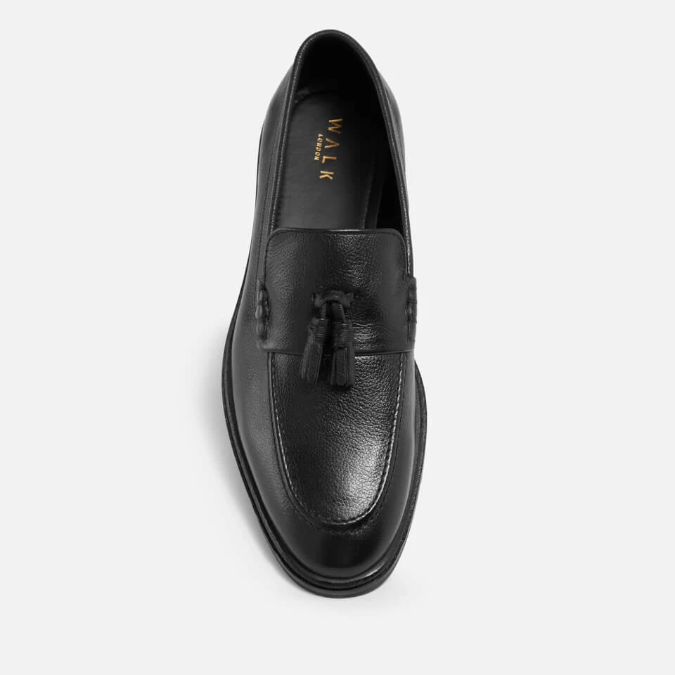 Walk London Men's West Leather Loafers - Black 3 Walk London Men's West Leather Loafers - Black - Image 3