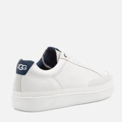 UGG Men's South Bay Leather Low Top Trainers - White -Vans Shoes Shop 12752299 2104871998795551