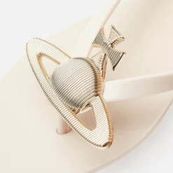 Vivienne Westwood For Melissa Women's Harmonic Orb Flip Flops - Ivory Orb -Vans Shoes Shop 12754003 1004835241923670