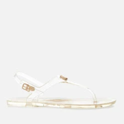 Coach Women's Natalee Rubber Jelly Toe Post Sandals - Clear