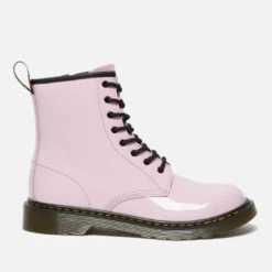 Dr. Martens Kids' 1460 Patent Lamper Lace Up Boots - Pale Pink
