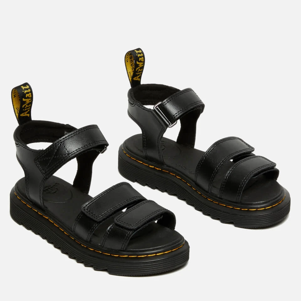 Dr. Martens Kids' Klaire Sandal - Black 2 Dr. Martens Kids' Klaire Sandal - Black - Image 2