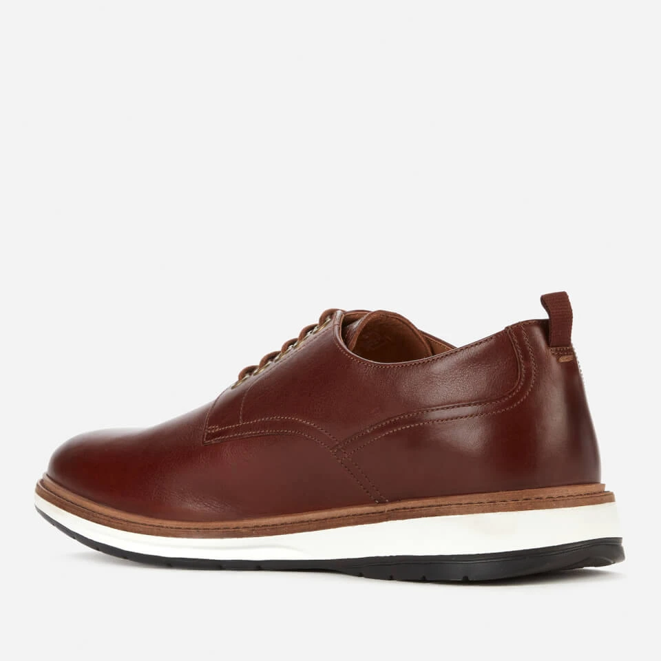 Clarks Men's Chantry Walk Leather Derby Shoes - Dark Tan 2 Clarks Men's Chantry Walk Leather Derby Shoes - Dark Tan - Image 2