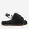 UGG Toddlers' Fluff Yeah Slide Slippers - Black