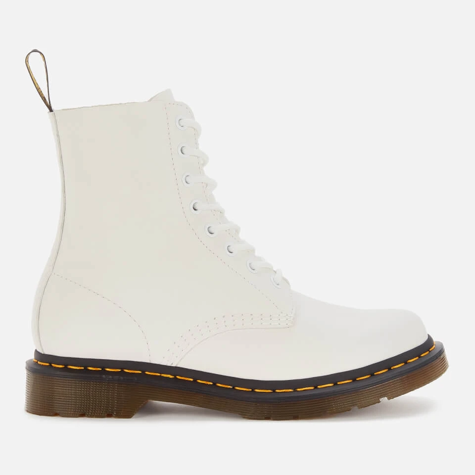 Dr. Martens Women's 1460 Pascal Virginia Leather 8-Eye Boots - Optical White 1 Dr. Martens Women's 1460 Pascal Virginia Leather 8-Eye Boots - Optical White