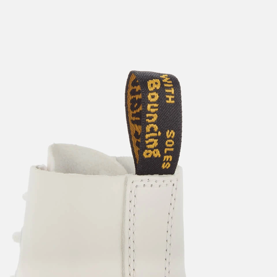 Dr. Martens Women's 1460 Pascal Virginia Leather 8-Eye Boots - Optical White 4 Dr. Martens Women's 1460 Pascal Virginia Leather 8-Eye Boots - Optical White - Image 4