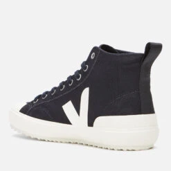 Veja Men's Nova Canvas Hi-Top Trainers - Black Pierre -Vans Shoes Shop 12786845 1844864544848098