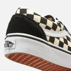 Vans Old Skool Trainers - Black/Swhite Checkerboard -Vans Shoes Shop 12792386 1104851093317133