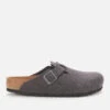 Birkenstock Men's Boston Wool Mules - Anthracite