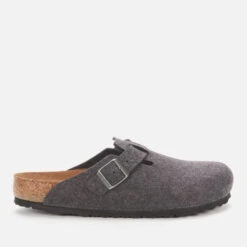 Birkenstock Men's Boston Wool Mules - Anthracite