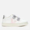 Veja Kid's Esplar Velcro Trainers - Extra White Petale Silver