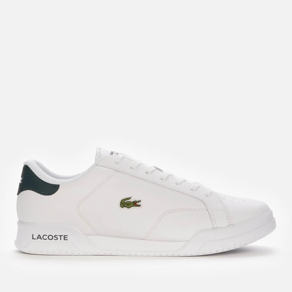 Lacoste Men's Twin Serve 0721 1 Leather Cupsole Trainers - White/Dark Green 1 Lacoste Men's Twin Serve 0721 1 Leather Cupsole Trainers - White/Dark Green