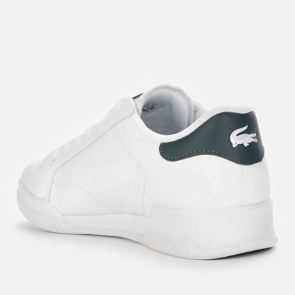 Lacoste Men's Twin Serve 0721 1 Leather Cupsole Trainers - White/Dark Green 2 Lacoste Men's Twin Serve 0721 1 Leather Cupsole Trainers - White/Dark Green - Image 2