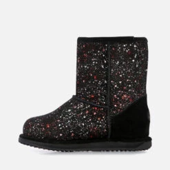 EMU Australia Kids' Galaxy Brumby Waterproof Boots - Black -Vans Shoes Shop 12945132 9844981716234108