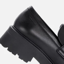 Vagabond Women's Cosmo 2.0 Leather Loafers - Black -Vans Shoes Shop 12945659 1984895378651751