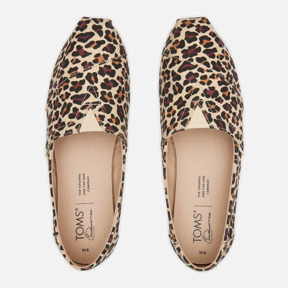 TOMS Women's Alpargata Vegan Slip-On Pumps - Beige Classic Leopard 3 TOMS Women's Alpargata Vegan Slip-On Pumps - Beige Classic Leopard - Image 3