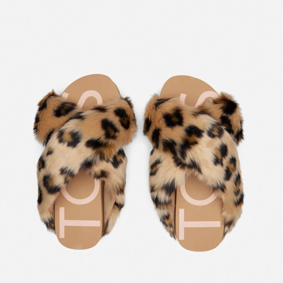 TOMS Women's Susie Vegan Eva Slippers - Natural Cheetah 3 TOMS Women's Susie Vegan Eva Slippers - Natural Cheetah - Image 3