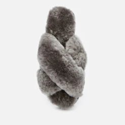 EMU Australia Women's Mayberry Sheepskin Cross Front Slippers - Charcoal 6 EMU Australia Women's Mayberry Sheepskin Cross Front Slippers - Charcoal -Vans Shoes Shop 12948948 1324893287937462