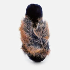 EMU Australia Women's Mayberry Lava Sheepskin Cross Front Slippers - Midnight -Vans Shoes Shop 12948976 1794893288545916