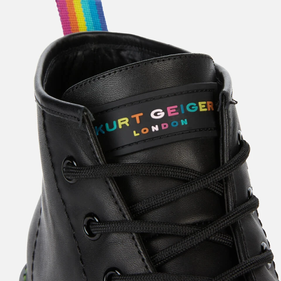 Kurt Geiger London Women's Birdie Low Leather Ankle Boots - Black 4 Kurt Geiger London Women's Birdie Low Leather Ankle Boots - Black - Image 4