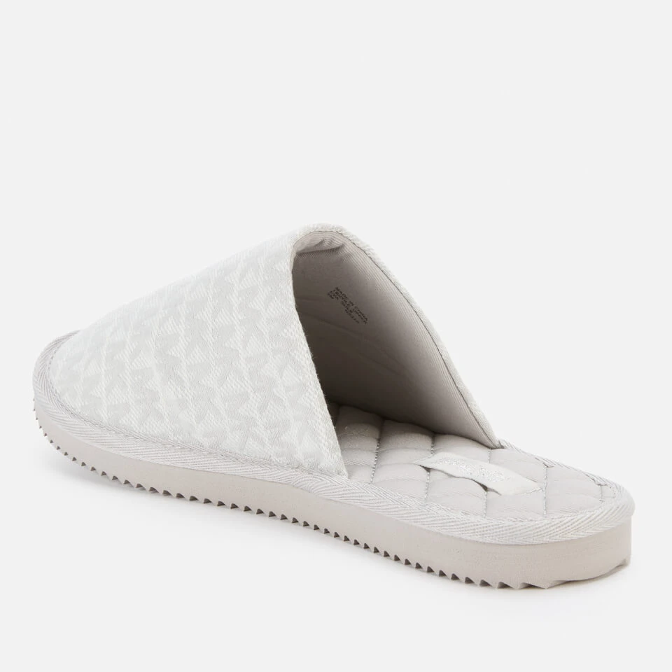 MICHAEL Michael Kors Women's Janis Slippers - Optic White 2 MICHAEL Michael Kors Women's Janis Slippers - Optic White - Image 2