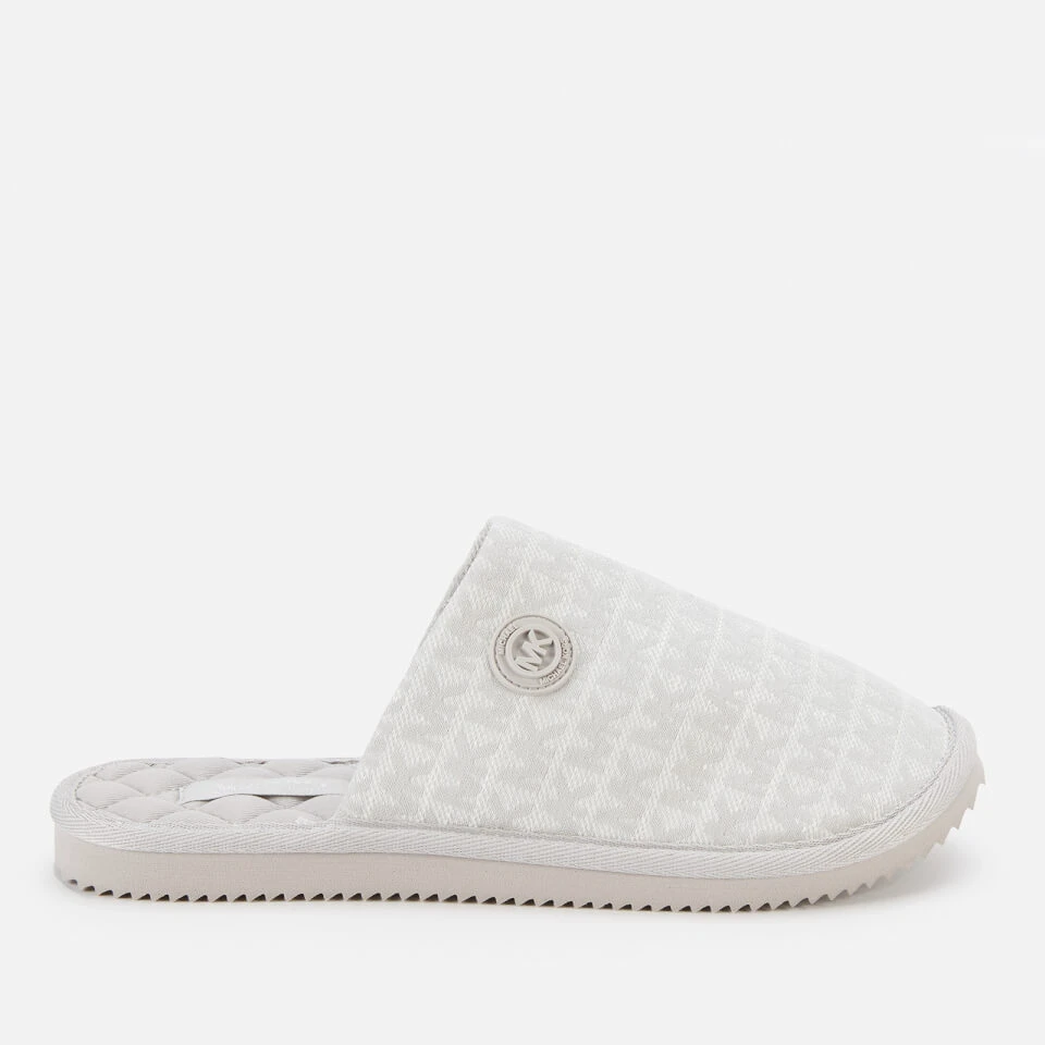 MICHAEL Michael Kors Women's Janis Slippers - Optic White 1 MICHAEL Michael Kors Women's Janis Slippers - Optic White