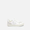 Veja Kids' V-10 Velcro Trainers - White Natural