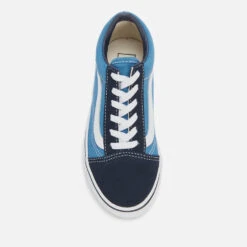 Vans Kids' Old Skool Trainers - Navy/True White -Vans Shoes Shop 13114166 1794902623864301
