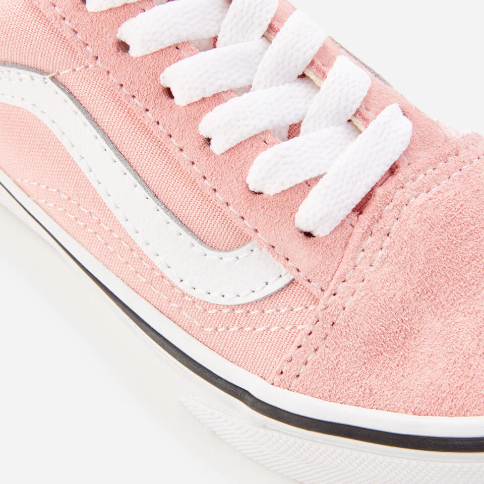 Vans Kids' Old Skool Trainers - Powder Pink 4 Vans Kids' Old Skool Trainers - Powder Pink - Image 4