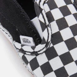 Vans Baby Slip-On V Crib Trainers - Checkerboard Black -Vans Shoes Shop 13114328 1004902624807588