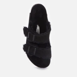 Birkenstock Men's Arizona Shearling Double Strap Sandals - Black 6 Birkenstock Men's Arizona Shearling Double Strap Sandals - Black -Vans Shoes Shop 13120667 5234891765090620