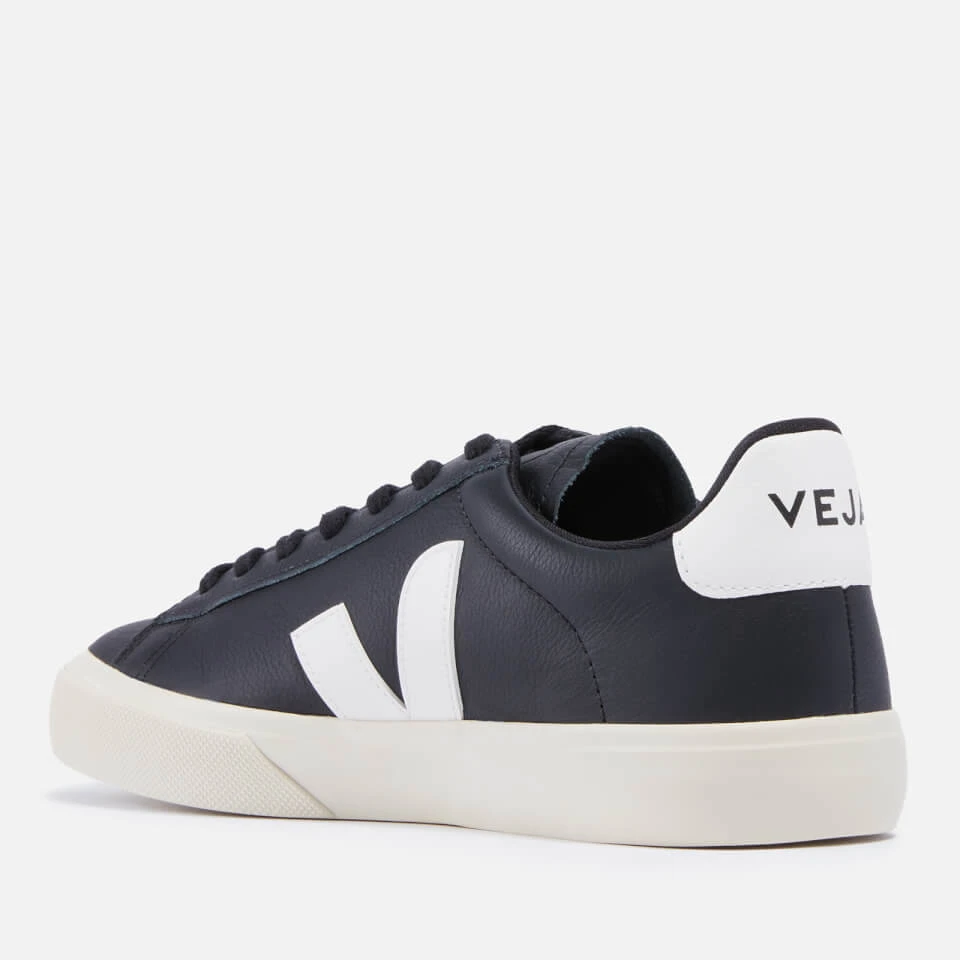 Veja Men's Campo Chrome Free Leather Trainers - Black/White 2 Veja Men's Campo Chrome Free Leather Trainers - Black/White - Image 2