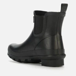 Kurt Geiger London Women's Sleet Short Wellie Chelsea Boots - Black -Vans Shoes Shop 13123978 1174926511312503