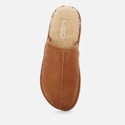 Walk London Men's Langley Suede Mule Slippers - Tan 6 Walk London Men's Langley Suede Mule Slippers - Tan -Vans Shoes Shop 13124470 2104909095655284