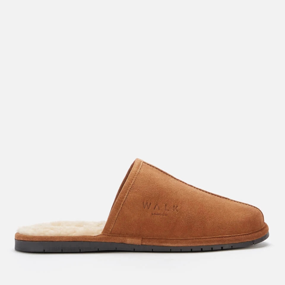 Walk London Men's Langley Suede Mule Slippers - Tan 1 Walk London Men's Langley Suede Mule Slippers - Tan
