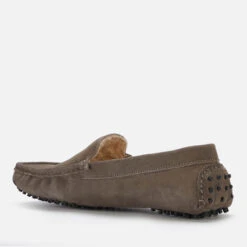 Walk London Men's Rodney Suede Slippers - Grey -Vans Shoes Shop 13124482 5514909095928437