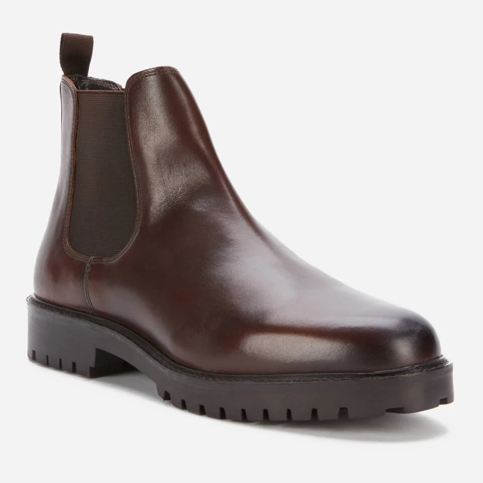 Walk London Men's Sean Leather Chelsea Boots - Brown 2 Walk London Men's Sean Leather Chelsea Boots - Brown - Image 2