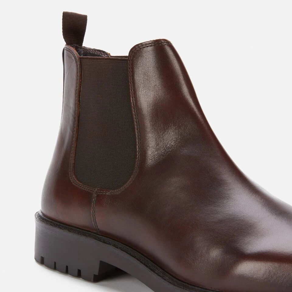 Walk London Men's Sean Leather Chelsea Boots - Brown 4 Walk London Men's Sean Leather Chelsea Boots - Brown - Image 4